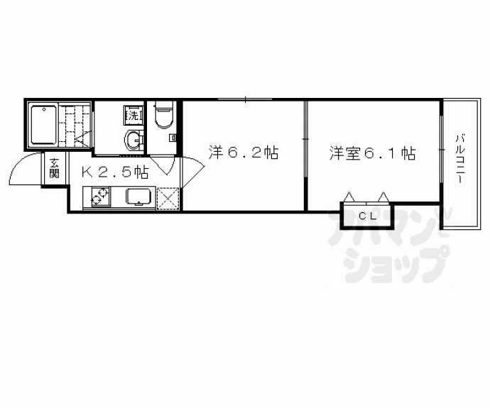 【エスパス花園】間取