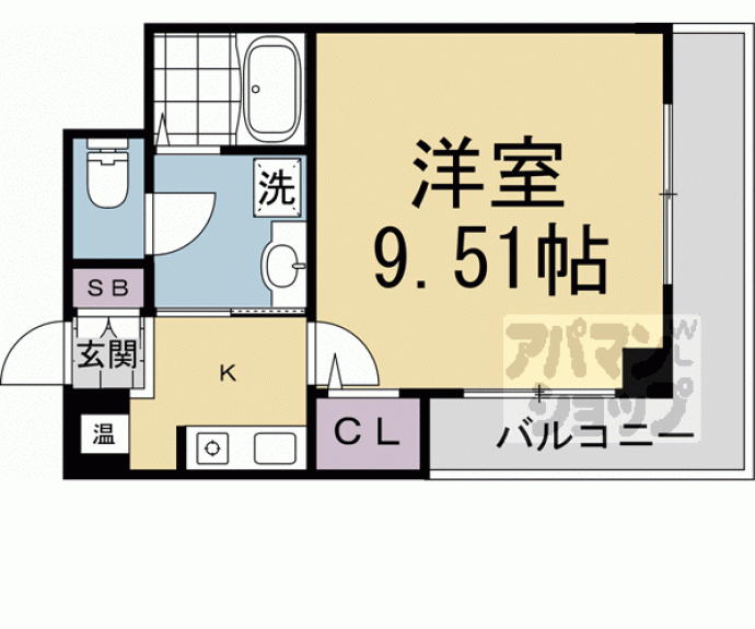 【エリーフラッツ上桂】間取