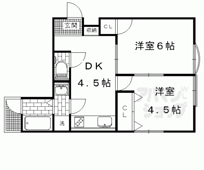 【ハイム聖護院】間取