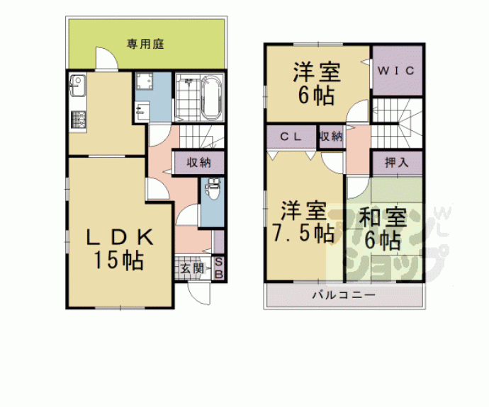 【リサージュ桂】間取