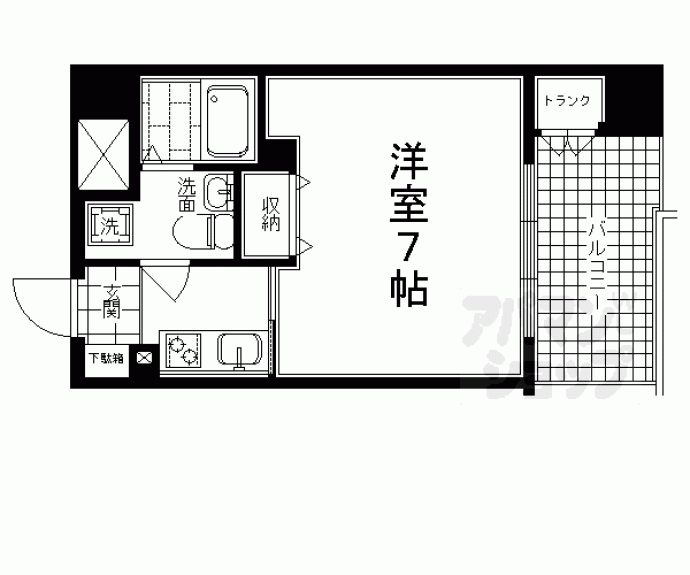 【ベラジオ四条烏丸】間取