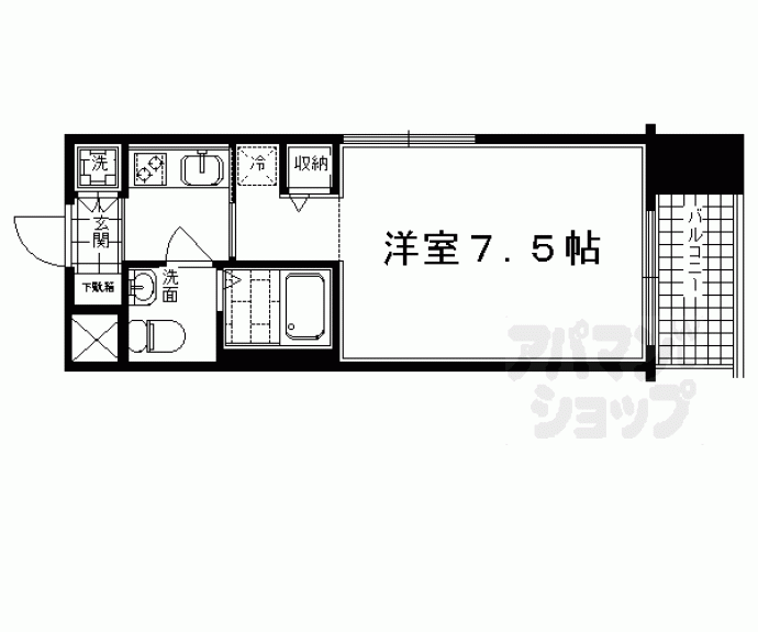 【ベラジオ四条烏丸】間取