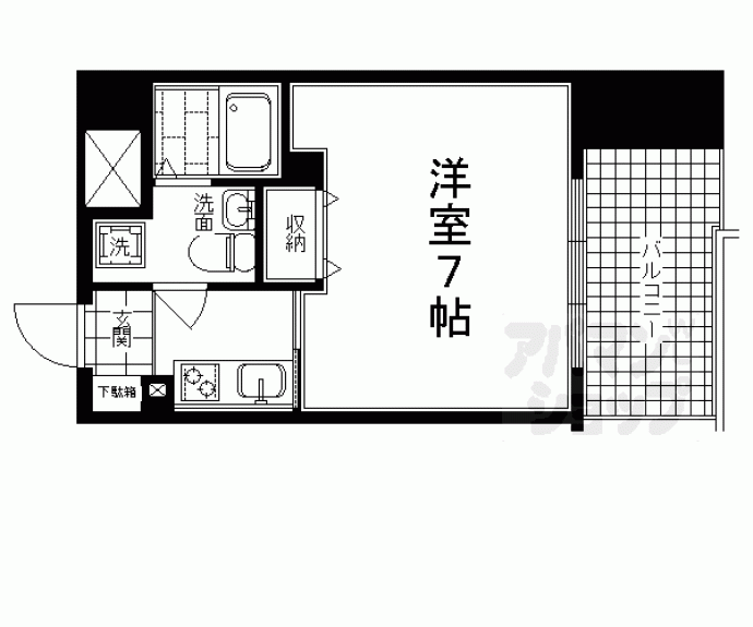 【ベラジオ四条烏丸】間取