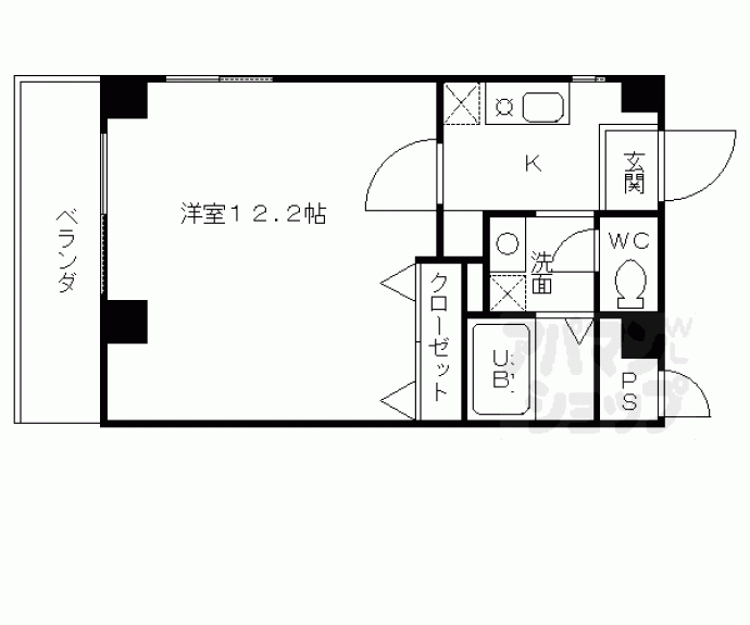【上原マンションⅡ】間取