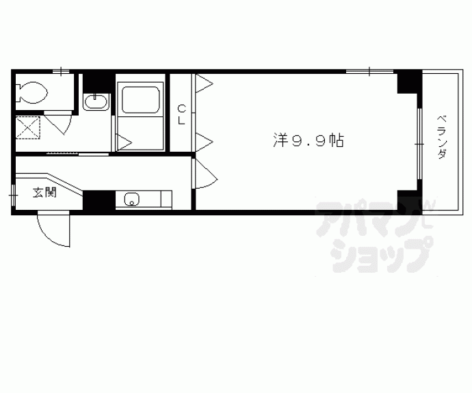 【上原マンションⅡ】間取