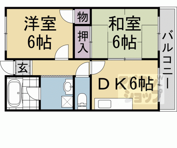 【ルミナス桂川】間取