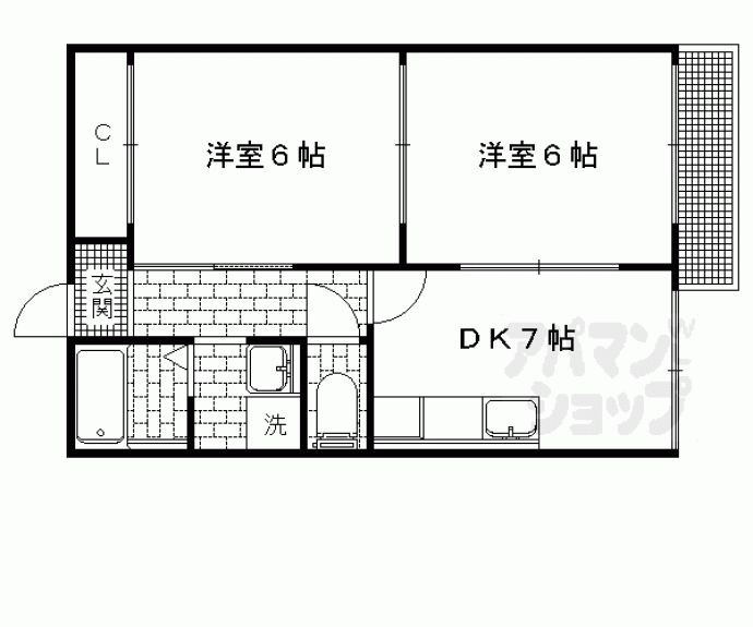 【ドミール岩倉】間取
