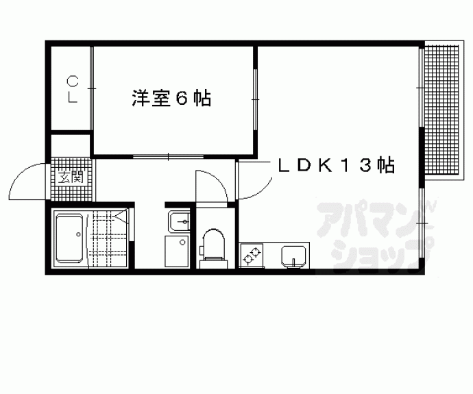 【ドミール岩倉】間取