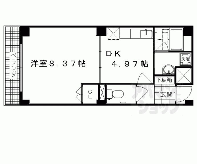 【セントポーリア嵯峨野清水町】間取