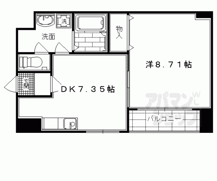 【Ｓ－ＦＬＡＴ北野】間取