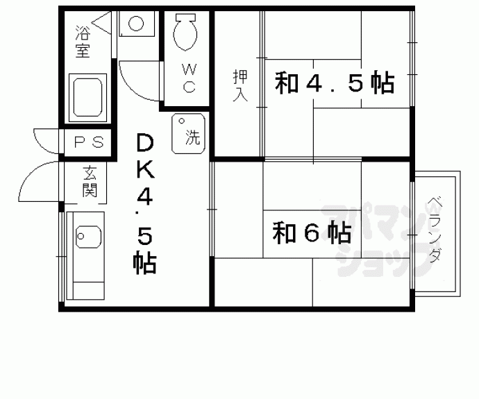 【ウィンズ上桂】間取