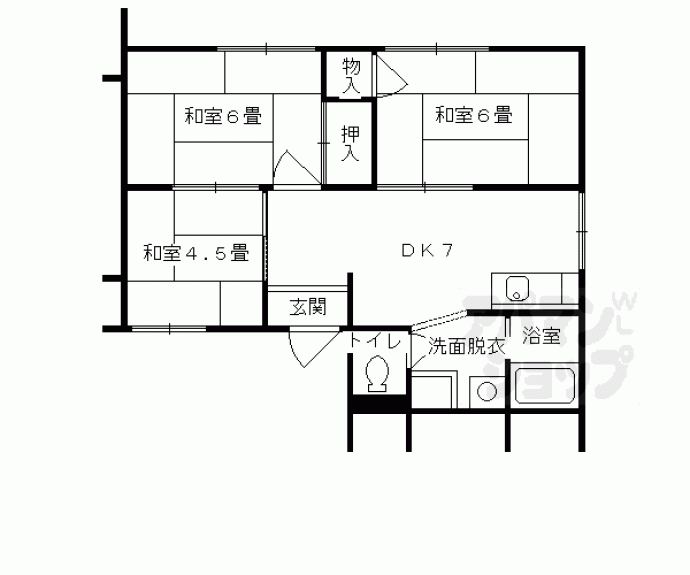 【フレグランス　モナ】間取