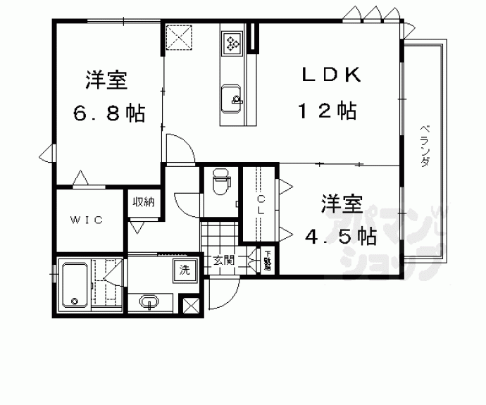 【大喜清明館一号館　二号館】間取