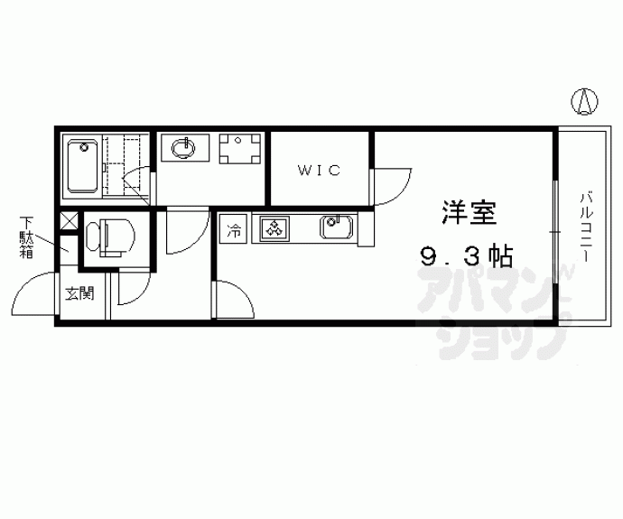 【ヴァンデミーア鳥羽】間取