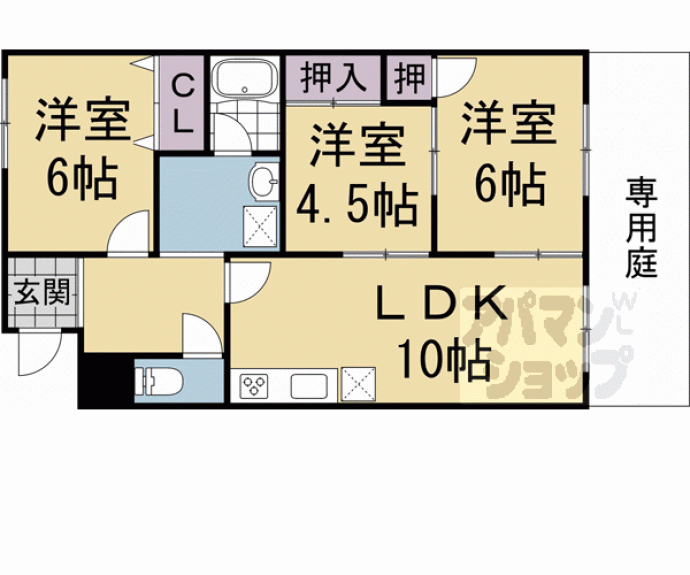 【キャッスル蜂ノ壷】間取