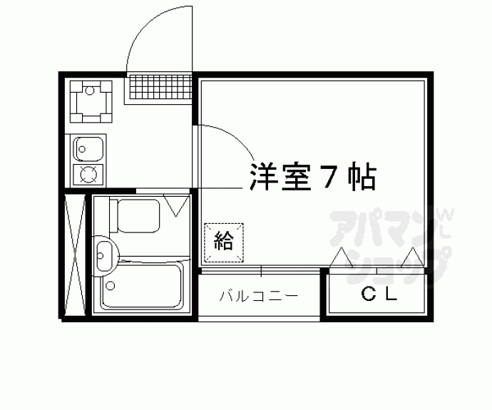 【クローバー椥辻】間取