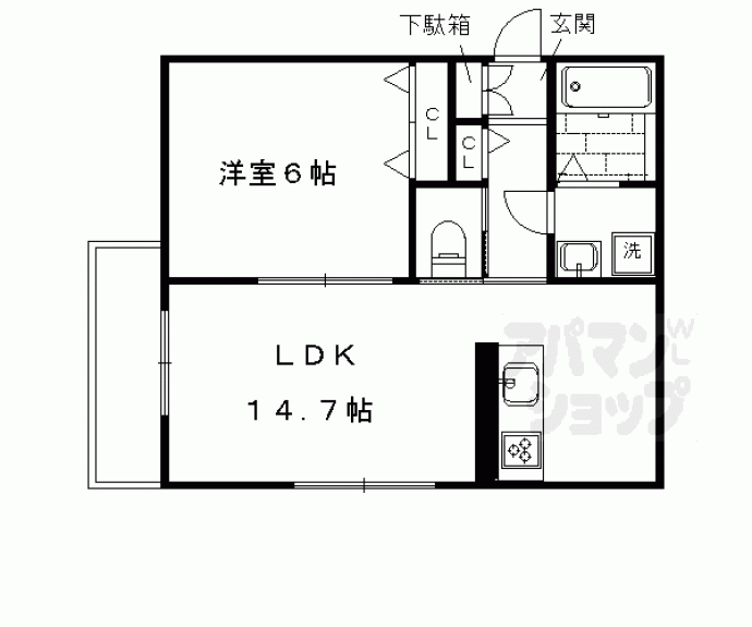 【シャルレ３番館】間取