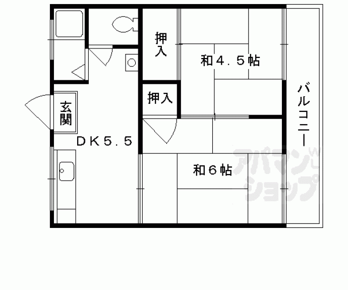 【フラット石田】間取