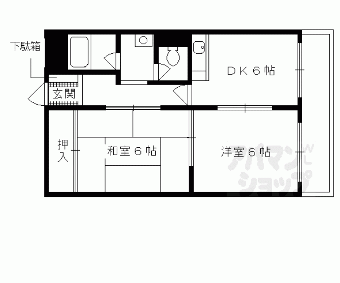 【スクエアメゾン醍醐】間取