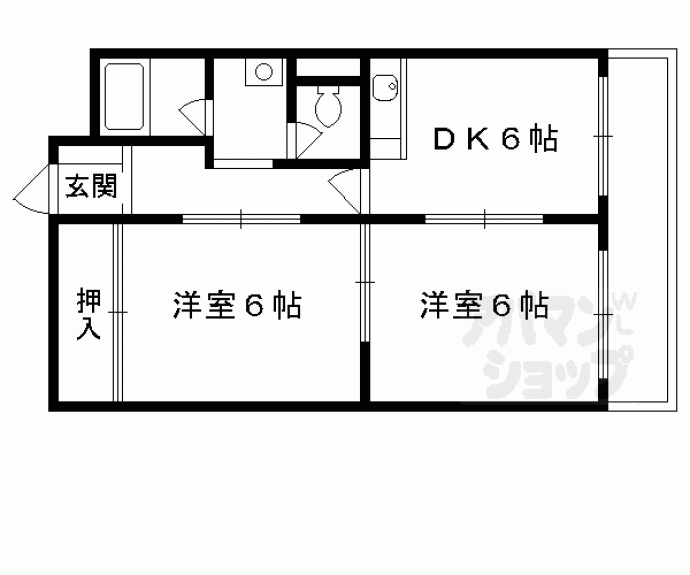【スクエアメゾン醍醐】間取