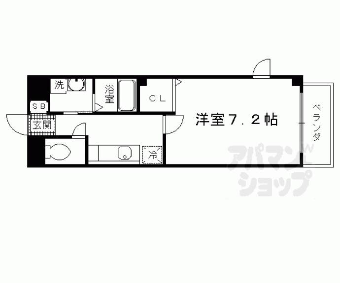 【ヌウボー塩小路】間取