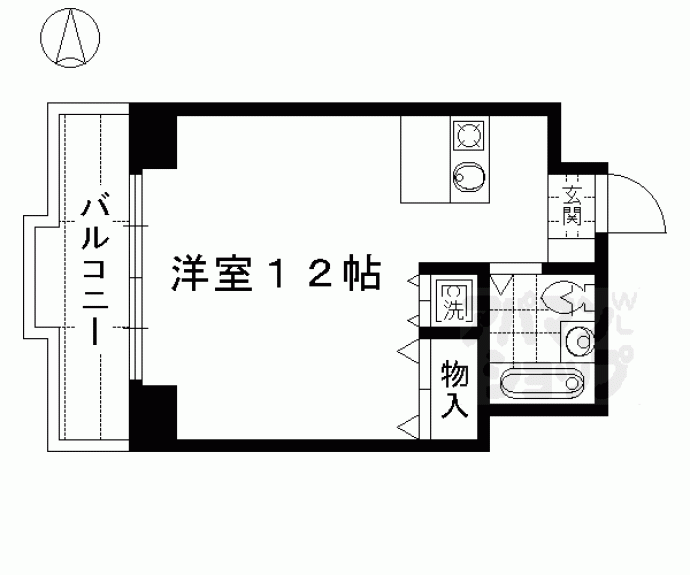 【イルソーレ京都西大路】間取