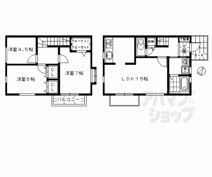 【テラスハウス長津】間取