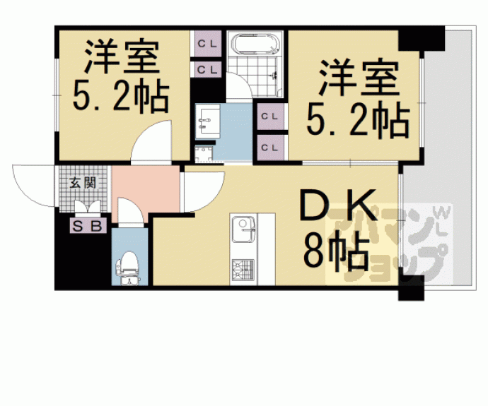 【エステムプラザ京都御所ノ内ＲＥＧＩＡ】間取