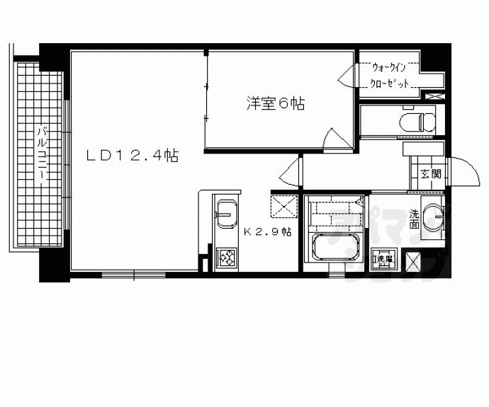 【ベラジオ京都鴨川】間取