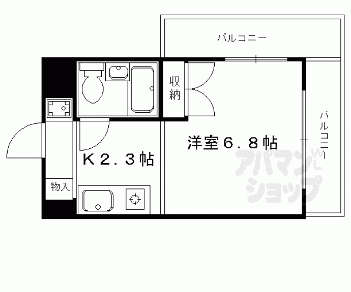 【プルーリオン竹鼻】間取
