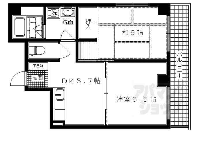 【グランコート高台寺】間取