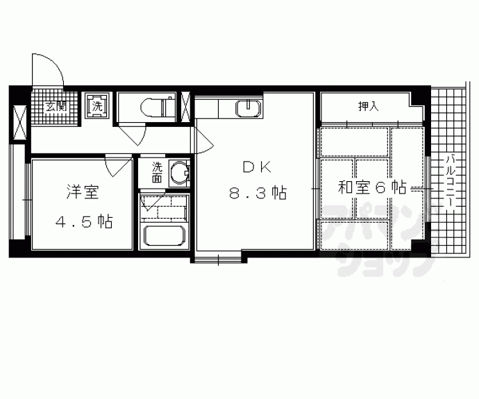 【グランコート高台寺】間取