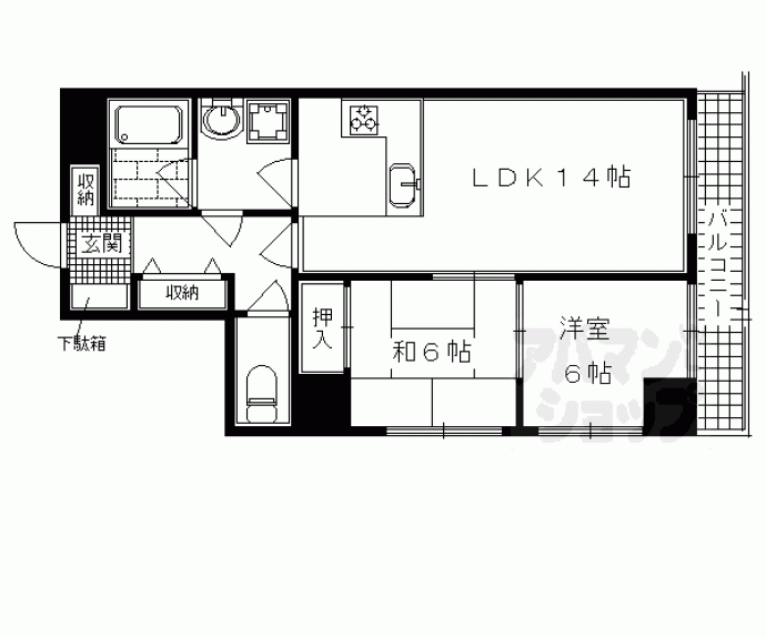 【デルタ姉小路】間取