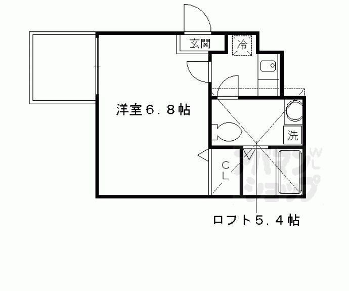 【ベルビュー深草】間取