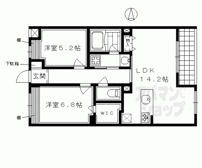 【グラシア堺町御門】間取