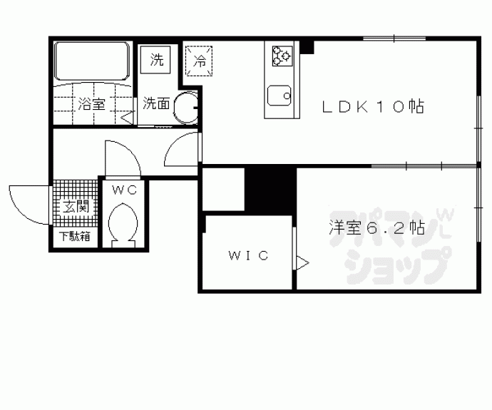 【エルメゾン伏見】間取