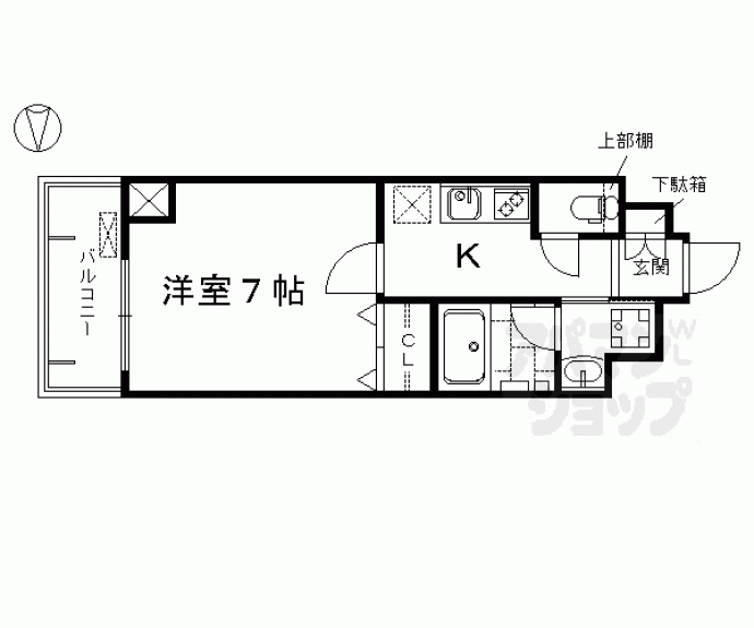 【アスヴェル京都東寺前Ⅱ】間取