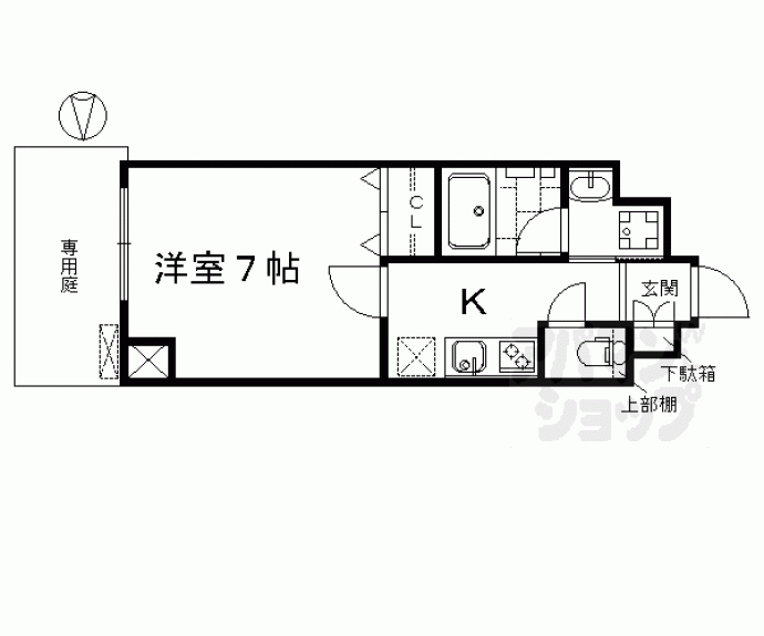 【アスヴェル京都東寺前Ⅱ】間取