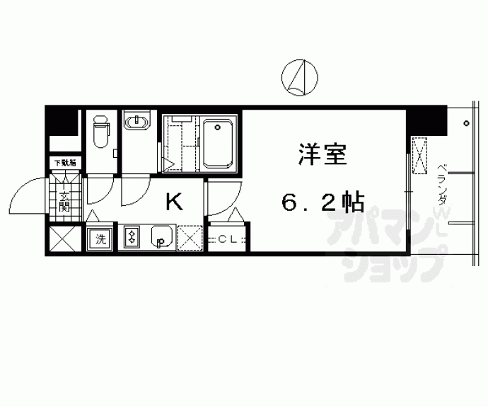 【プレサンス京都鴨川】間取