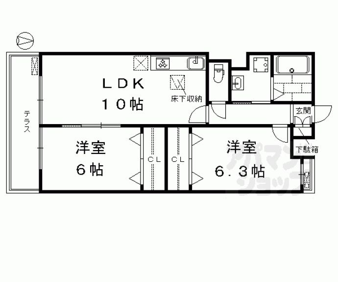 【ベラ・ルーチェ　東山】間取