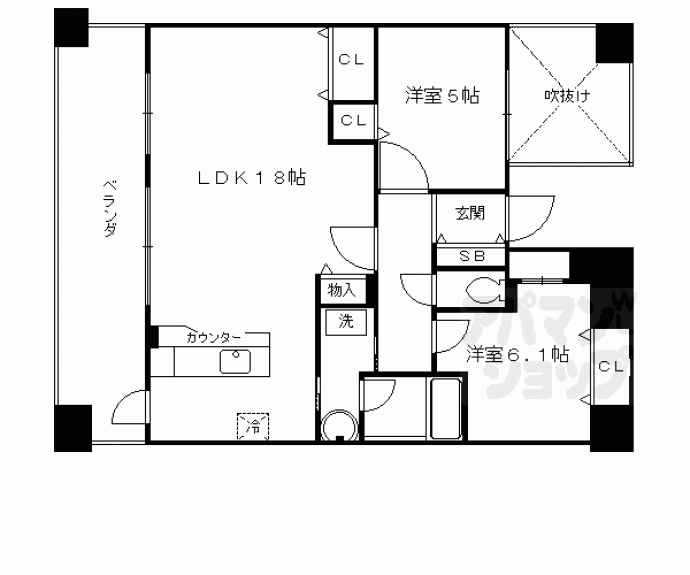 【パデシオン京都駅北】間取