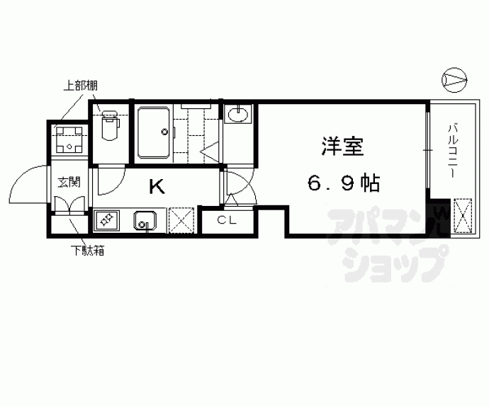 【アクアプレイス京都洛南II】間取