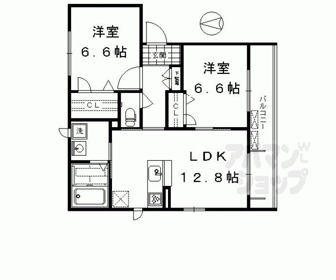 【シャーメゾン祥久】間取