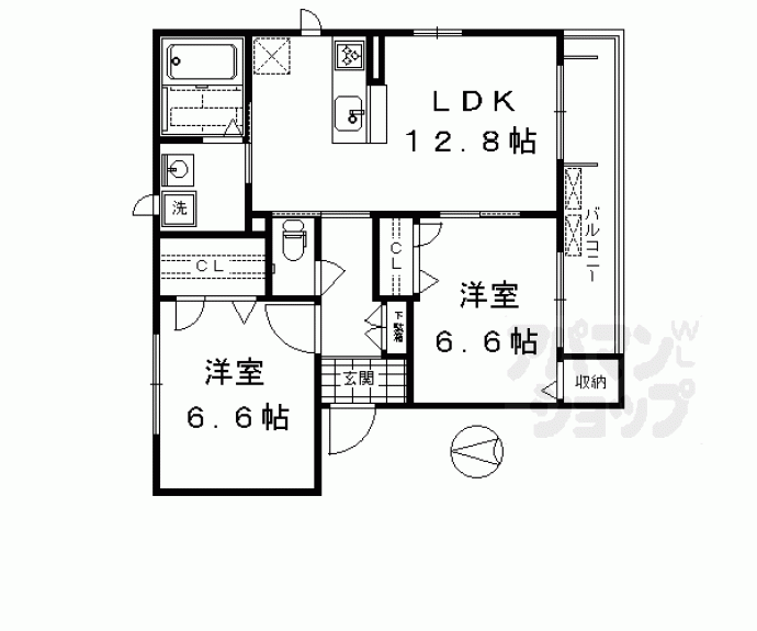 【シャーメゾン祥久】間取