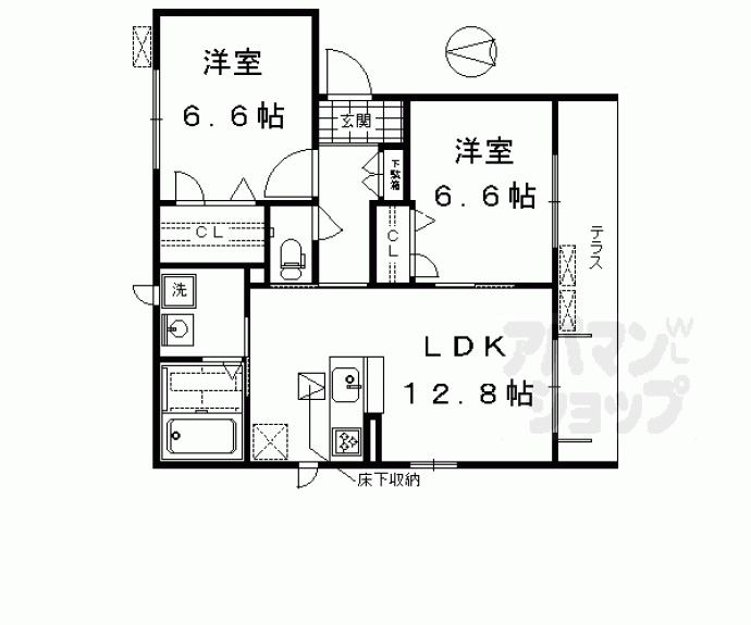 【シャーメゾン祥久】間取