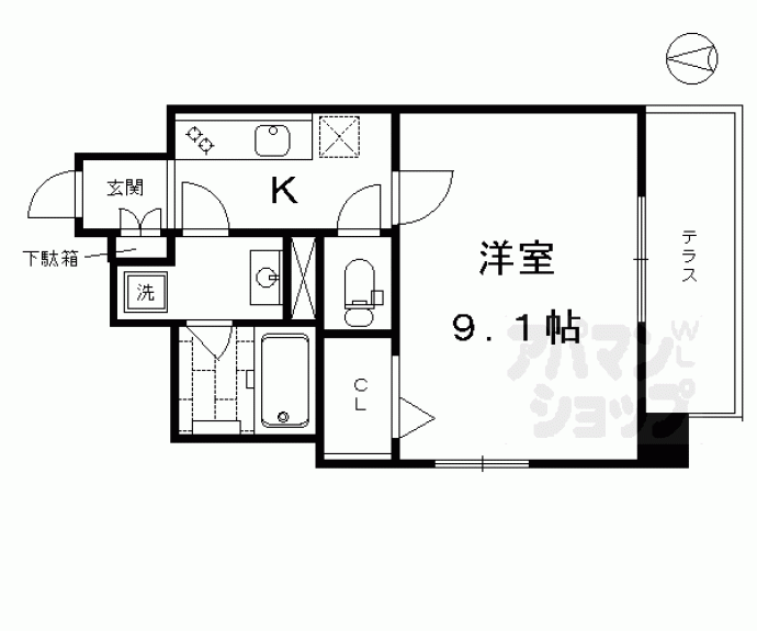 【アルモニー花屋町】間取