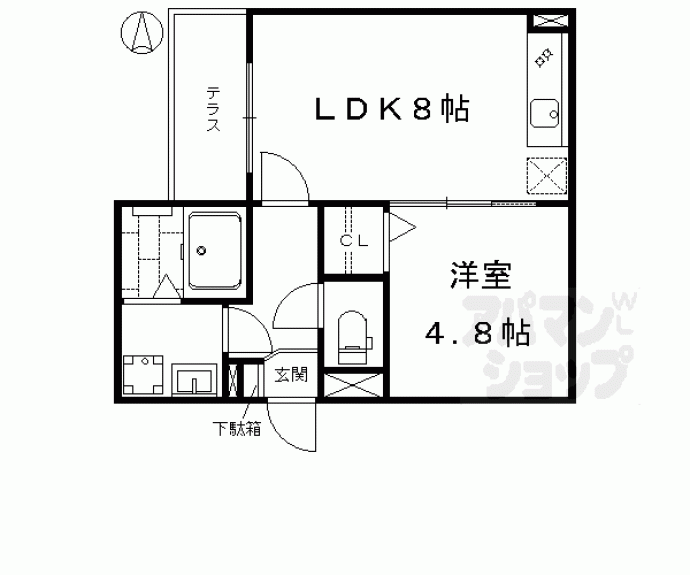 【パークハウス桂川】間取