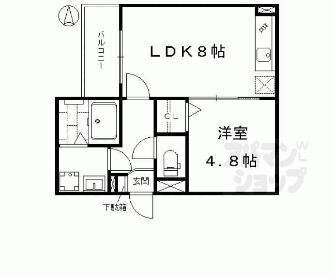 【パークハウス桂川】間取