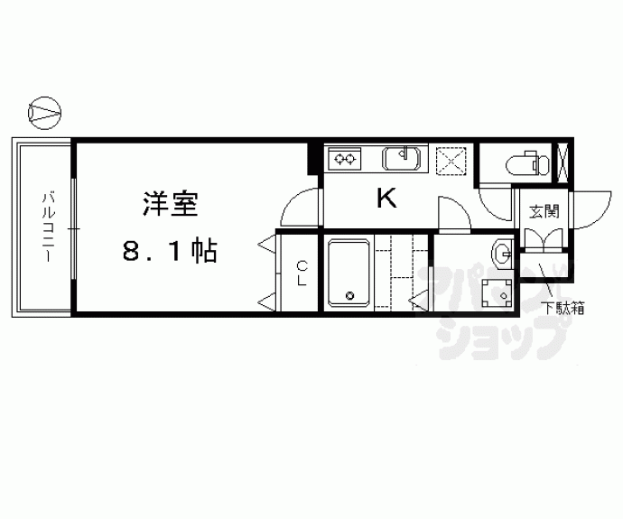 【アドバンス京都アリビオ】間取
