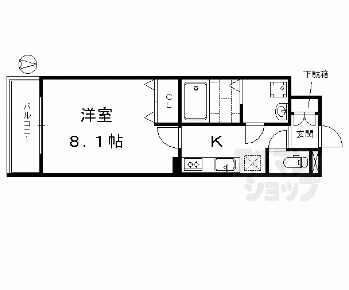 【アドバンス京都アリビオ】間取
